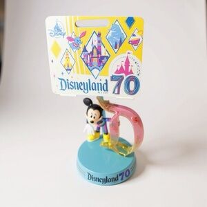 Disneyland 70th Anniversary Mickey Mouse “D” Figurine Ornament